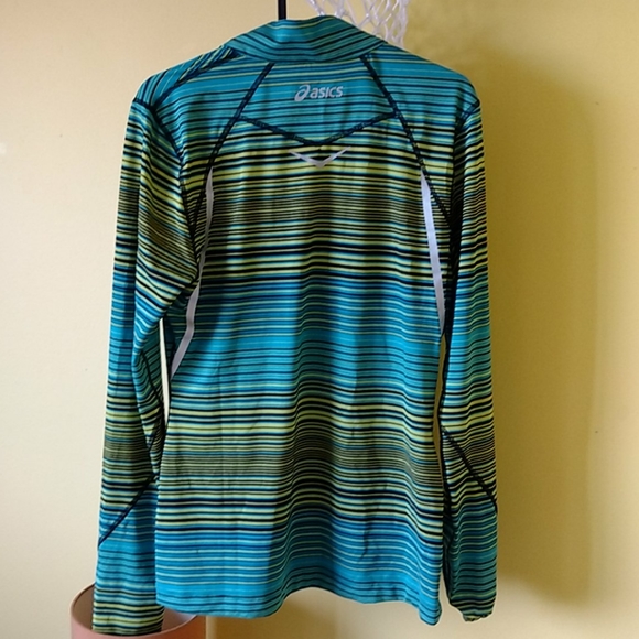 Asics striped running shirt - Picture 3 of 4